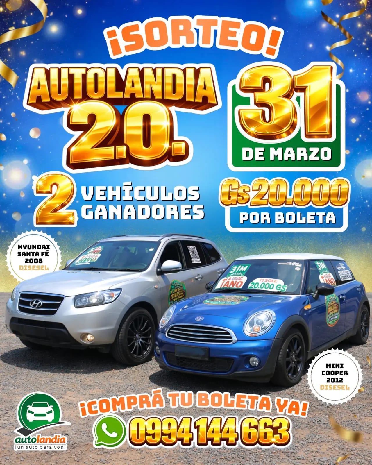Mini Cooper y Hyundai Santa Fe